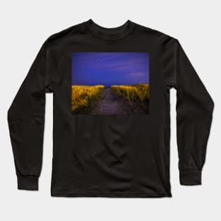 The Starry Path to Good Harbor Beach in Gloucester, MA Long Sleeve T-Shirt